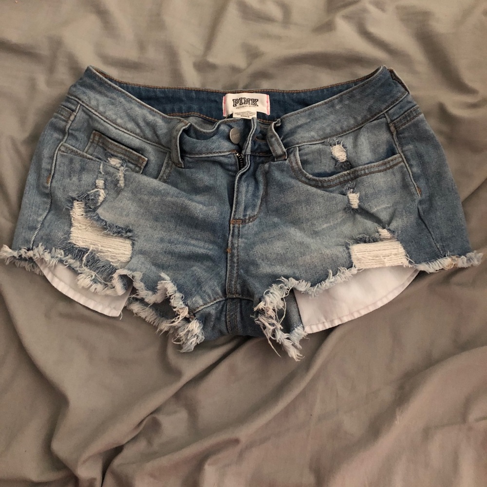 Cute Pink Victoria Secret denim short!